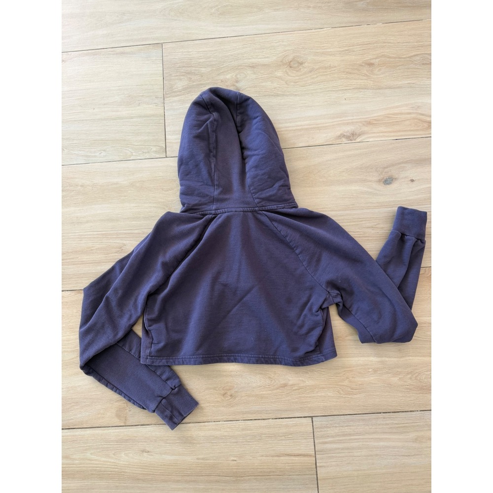 Gymshark Womens Training Cropped Hoodie Plum Purple Raglan Pullover Small - Picture 5 of 6